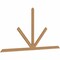 Ekena Millwork Saratoga Timber Gable Bracket, Western Red Cedar, 108"W x 54"H x 1 1/2"D x 3 1/2"F, 12/12 Pitch GBW108X54X0204SAR00SWR - alternate 5